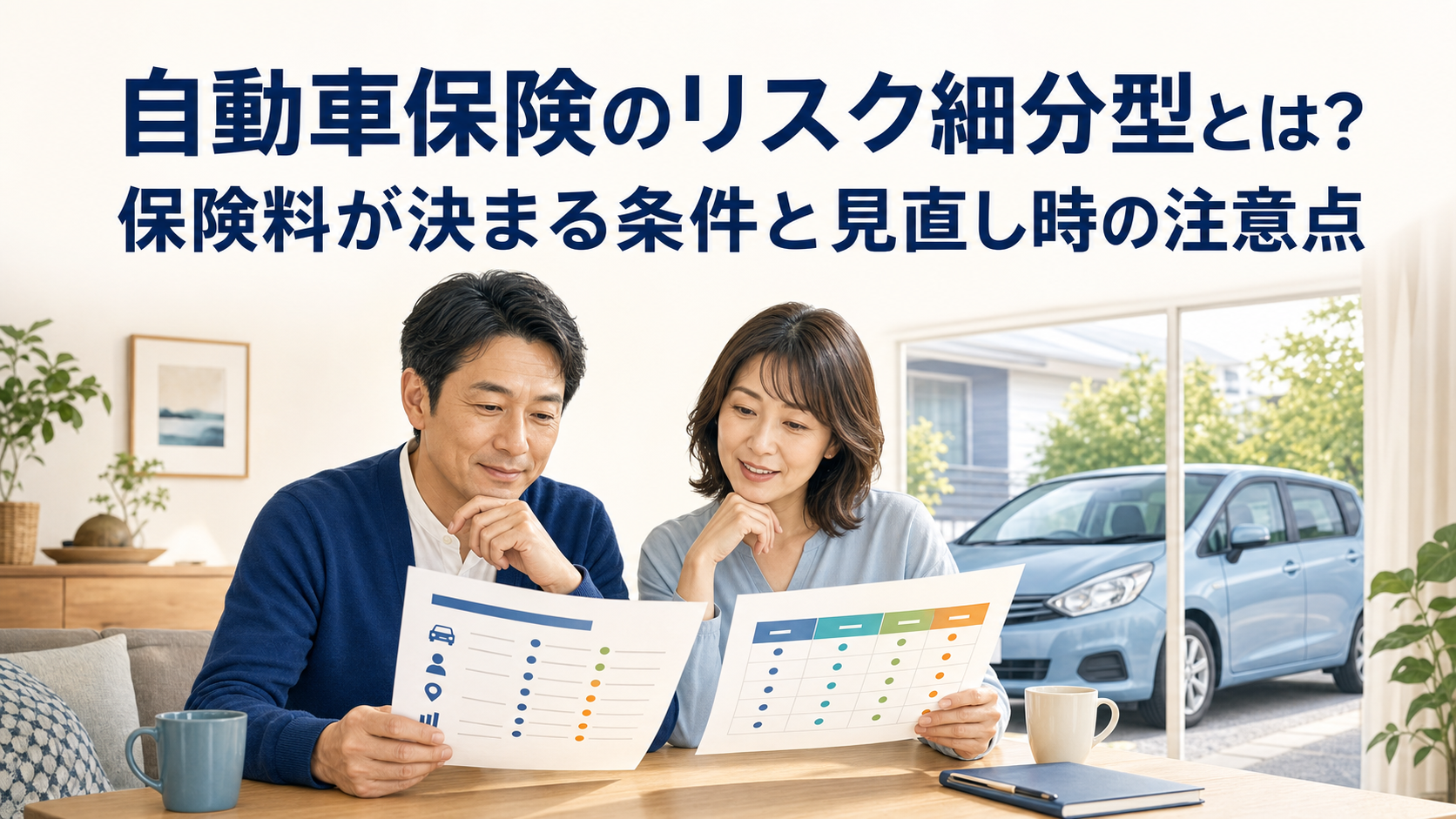 リスク細分型の自動車保険で保険料が決まる仕組みを解説するアイキャッチ画像